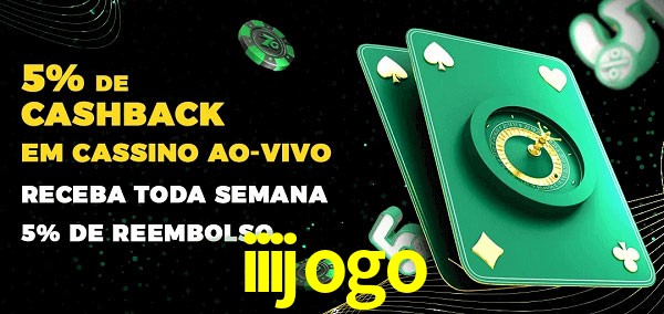 Promoções do cassino ao Vivo iiijogo
